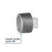 Tapón macho 3/4" de acero galvanizado, FOSET