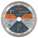 Disco de diamante de 7" x 2.8 mm, rin turbo, TRUPER