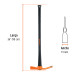 Talacho-hacha 2.5 lb, mango fibra de vidrio 36", TRUPER