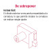 Cerradura sobreponer der instala-fácil, tradicional, negro