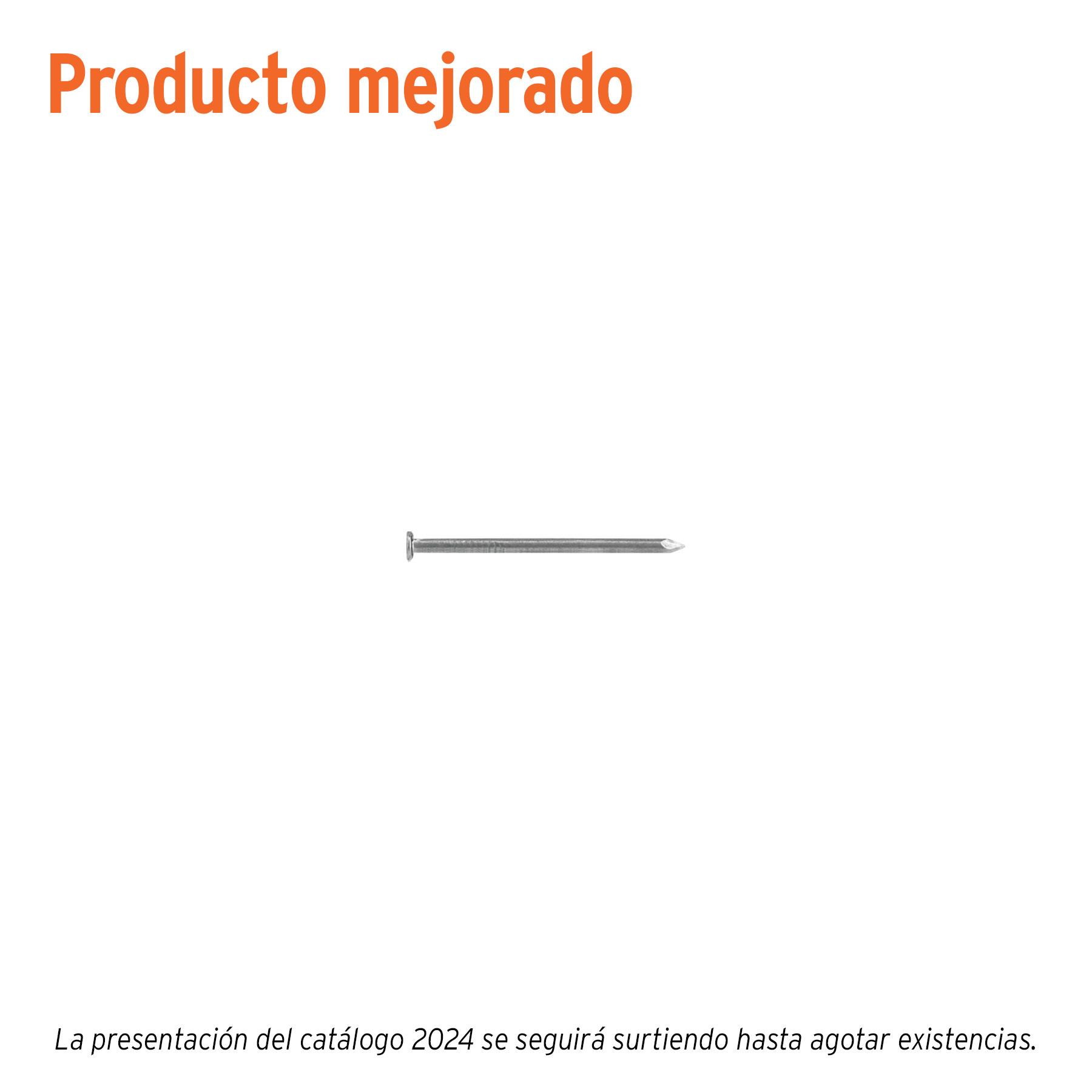 Kilo de clavo standard 1-1/2" con cabeza en caja de 25 kg