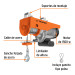 Polipasto eléctrico de 800 kg, TRUPER