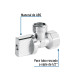 Llave angular 1/2", 1/4 de vuelta, roscable, blíster, BASIC