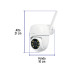 Cámara de seguridad WiFi robotizada para exterior, 3MP