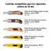 Estuche con 50 cuchillas SK4 de 18 mm para cutter, TRUPER