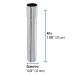 Extensión 20 cm latón cromado para contra de lavabo, 1-1/4"