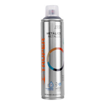 Pintura en aerosol, cromo metálico, bote esbelto, 400 ml
