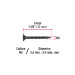 100pijas 6x1-1/4"cabeza plana phillips multiusos cuerda fina