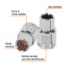Dado de 12 mm, 12 puntas, cuadro 1/2", TRUPER