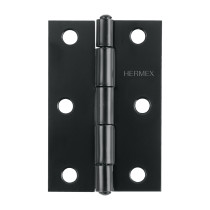 Bisagras rectangulares, acero negro
