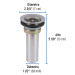 Contracanasta 2-1/2" inox, tipo bar, FOSET