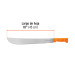 Machete estándar 18" cacha naranja remachada, TRUPER