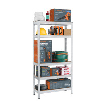 Estante metálico 5 repisas capacidad 35kg, 75x30x150, PRETUL