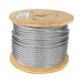 Metro de cable flexible 3/8" de acero 7x19 hilos, 75 m
