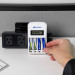 Blíster con 4 pilas recargables AAA uso general, 600 mAh