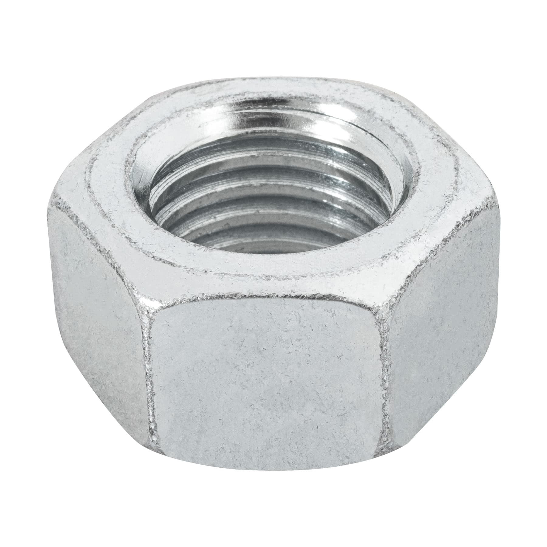 Bolsa con 15 tuercas 3/4" hexagonales de acero galvanizado