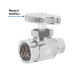 Llave angular recta 1/2 x 3/8", multivuelta,barrilito ,FOSET
