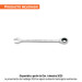 Llave combinada con matraca 7/16" x 160 mm largo, EXPERT