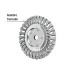 Carda trenzado fino 6" x 5/8" para esmeril, TRUPER