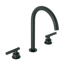 Mezcladora p/lavabo,taladros separados,palanca, negro, TÚBIG