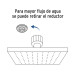 Regadera plato cuadrado 10" con brazo, satín, FOSET RIVIERA
