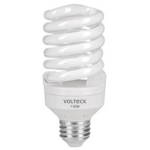 Lámpara espiral mini T2 25 W luz de día en blíster, VOLTECK