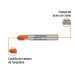 Broca para router, corte en "V", 1/4", TRUPER