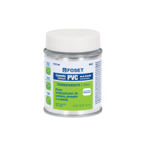 Cemento p/PVC, transparente, baja presión, lata 90ml, FOSET