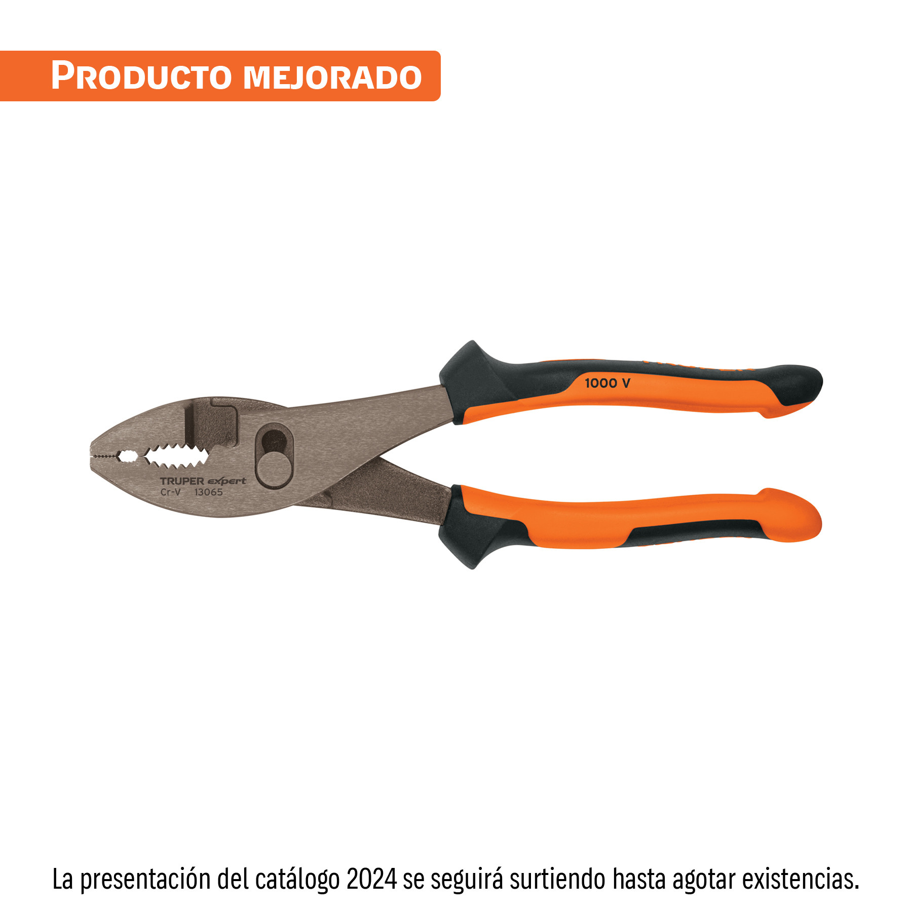 Pinzas de chofer 8" mango Comfort Grip, TRUPER EXPERT