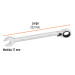 Llave combinada matraca reversible 17mmx223 mm largo, EXPERT