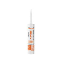 Sellador acrilico de 280 ml, transparente, Truper