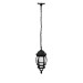 Arbotante tipo farol tradicional colgante p/exterior, negro