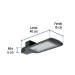 Luminario suburbano LED 60 W 6500 K, sensor de luz, VOLTECK