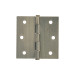 Bisagra cuadrada 2-1/2", latón antiguo, cabeza plana, BASIC