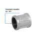 Cople reforzado de acero galvanizado de 1", FOSET
