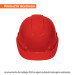 Casco de seguridad, ajuste de matraca, rojo, TRUPER