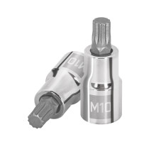 Dado punta corta bristol M10, cuadro 1/2", TRUPER
