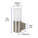 Arbotante LED exterior 5 W 3000K 1 spot, 7x22 cm, VOLTECK