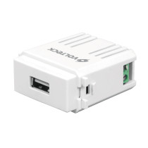 Módulo puerto USB, línea Italiana, color blanco, VOLTECK