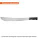 Machete estándar 18" cacha negra inyectada, en bolsa, TRUPER
