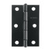 Bisagra rectangular 3" negra, HERMEX
