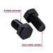 Bolsa con 50 tornillos 3/8" x 3/4" acero grado 5, FIERO