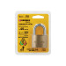 Candado de latón 40 mm llave tetra en blíster, HERMEX BASIC