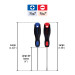 Dúo de desarmadores 3/16" x 4" mango Comfort Grip, PRETUL