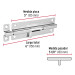 Pasador de barril de acero cromo 6", HERMEX