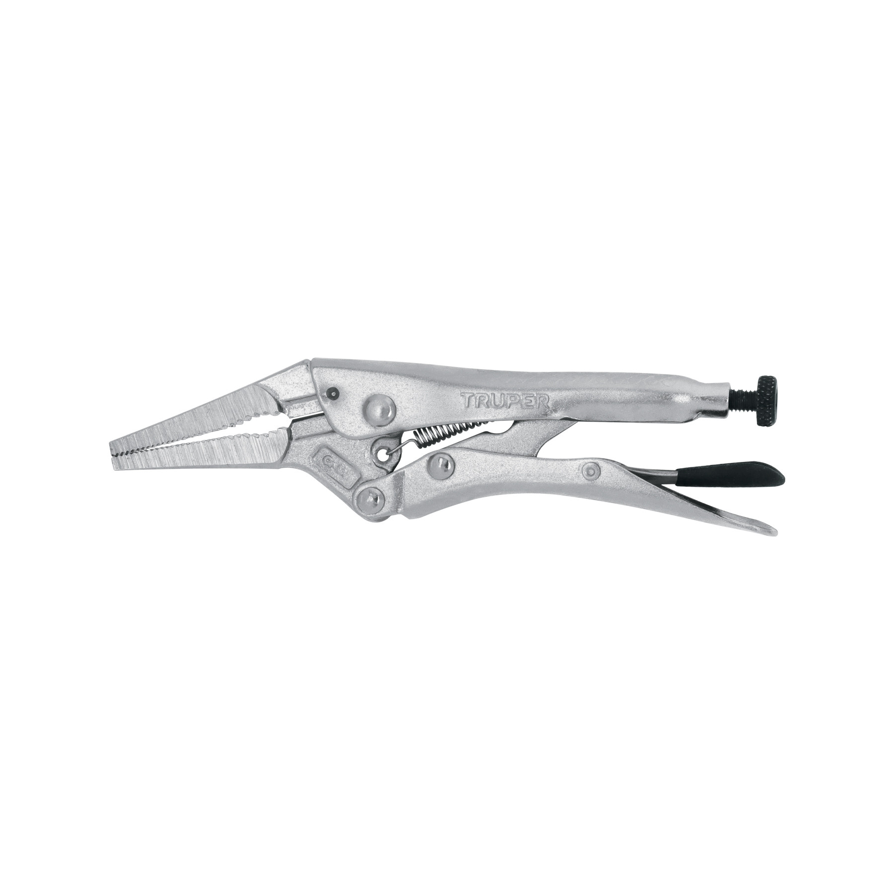 Pinza de presión 6", punta larga, TRUPER