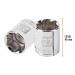 Dado de 27 mm, 6 puntas, cuadro 1/2", TRUPER