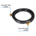 Manguera para gas, PVC negra, 3/8" flare,1 m, FOSET