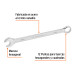 Llave combinada extralarga 21 mm x 298 mm de largo, EXPERT