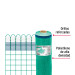 Rollo de 30 m x 1.2 m de malla mosquitera plástica verde